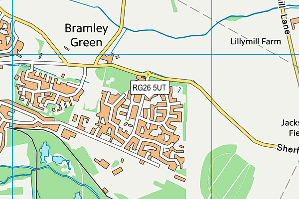 RG26 5UT map - OS VectorMap District (Ordnance Survey)