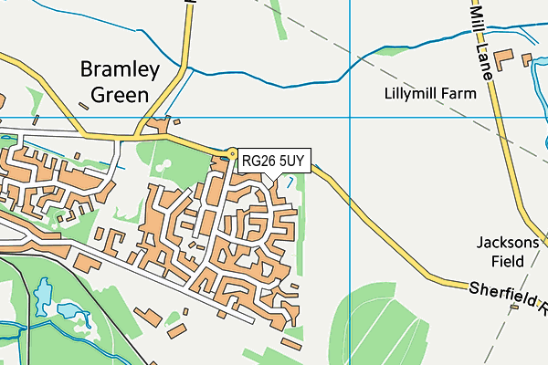 RG26 5UY map - OS VectorMap District (Ordnance Survey)