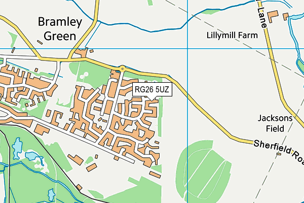 RG26 5UZ map - OS VectorMap District (Ordnance Survey)