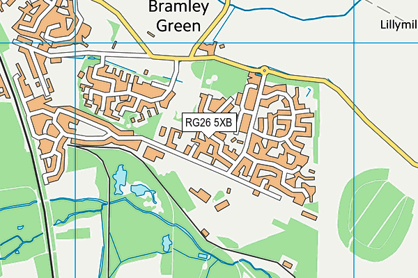 RG26 5XB map - OS VectorMap District (Ordnance Survey)