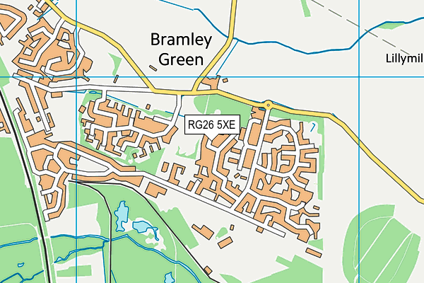 RG26 5XE map - OS VectorMap District (Ordnance Survey)