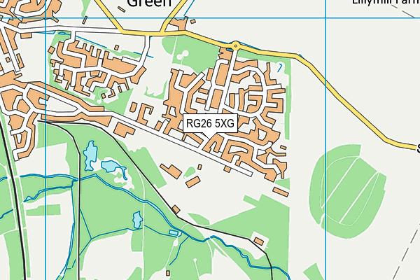 RG26 5XG map - OS VectorMap District (Ordnance Survey)