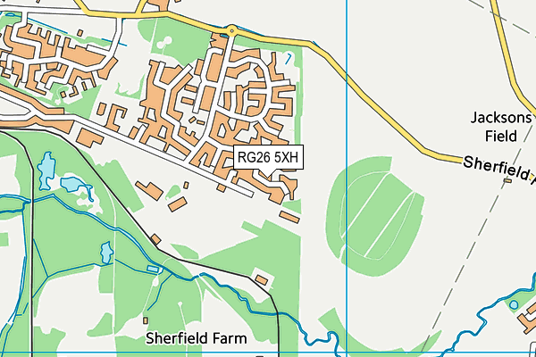 RG26 5XH map - OS VectorMap District (Ordnance Survey)