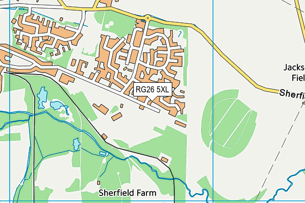 RG26 5XL map - OS VectorMap District (Ordnance Survey)