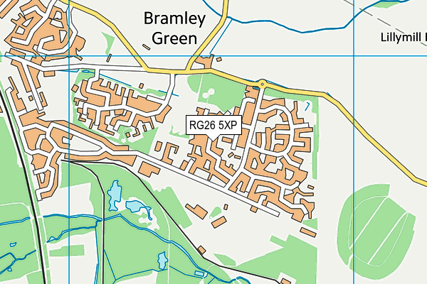 RG26 5XP map - OS VectorMap District (Ordnance Survey)