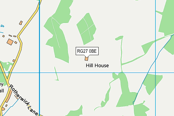 RG27 0BE map - OS VectorMap District (Ordnance Survey)
