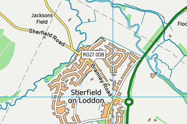RG27 0DB map - OS VectorMap District (Ordnance Survey)