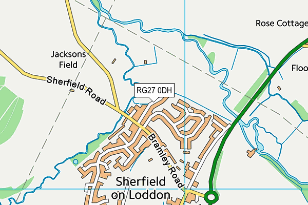 RG27 0DH map - OS VectorMap District (Ordnance Survey)