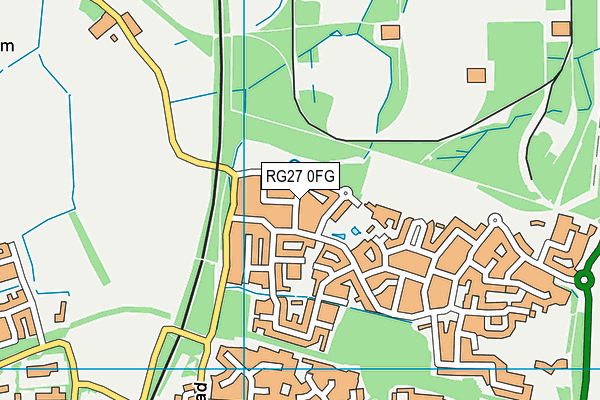 RG27 0FG map - OS VectorMap District (Ordnance Survey)