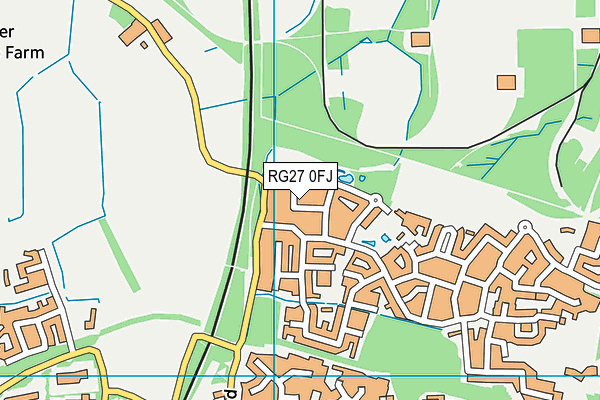RG27 0FJ map - OS VectorMap District (Ordnance Survey)