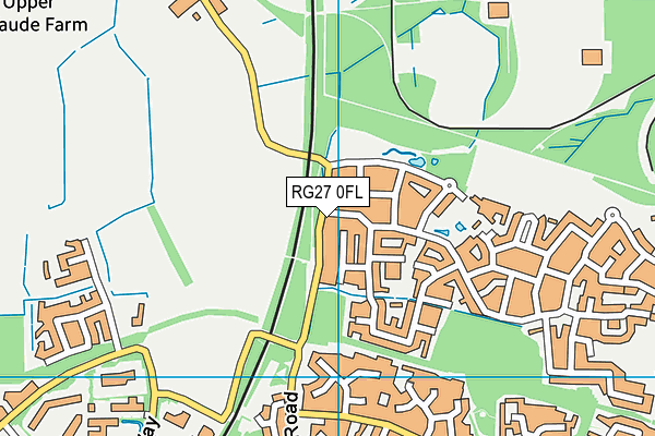 RG27 0FL map - OS VectorMap District (Ordnance Survey)