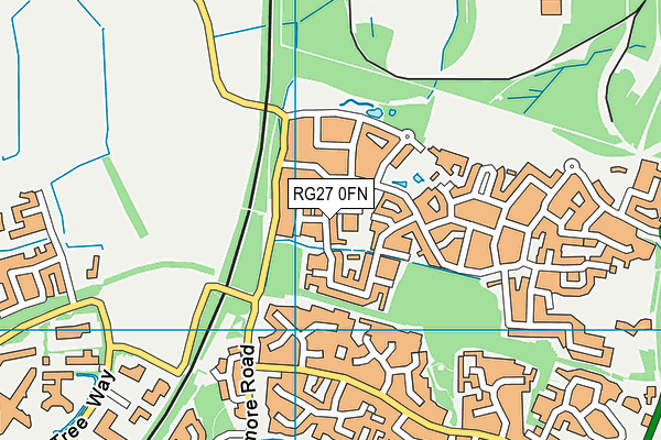 RG27 0FN map - OS VectorMap District (Ordnance Survey)
