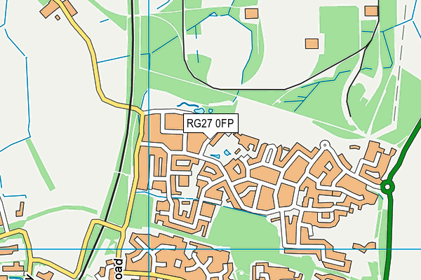 Sherfield Park Open Space map (RG27 0FP) - OS VectorMap District (Ordnance Survey)