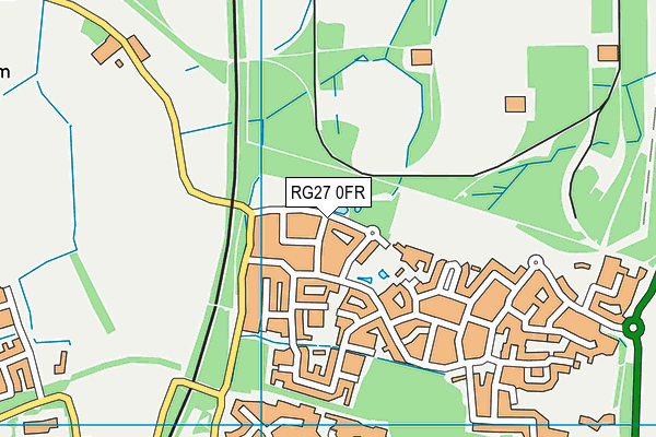 RG27 0FR map - OS VectorMap District (Ordnance Survey)