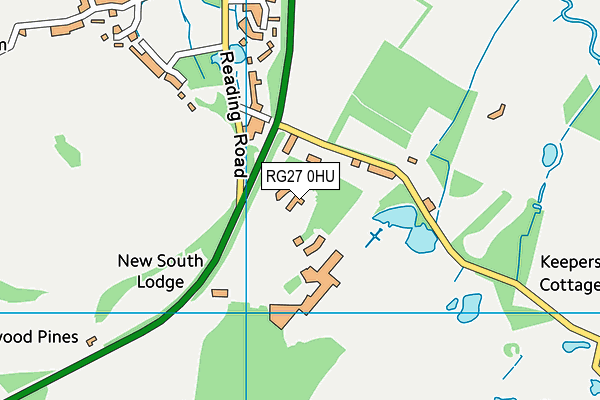 Sherfield School map (RG27 0HU) - OS VectorMap District (Ordnance Survey)