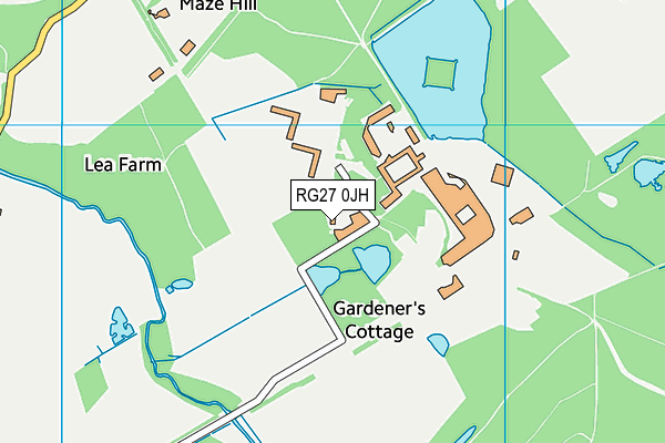 RG27 0JH map - OS VectorMap District (Ordnance Survey)