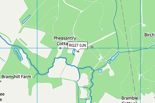 RG27 0JN map - OS VectorMap District (Ordnance Survey)