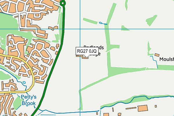 RG27 0JQ map - OS VectorMap District (Ordnance Survey)