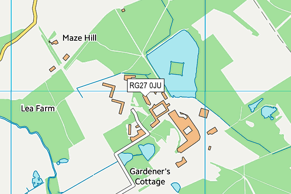 RG27 0JU map - OS VectorMap District (Ordnance Survey)