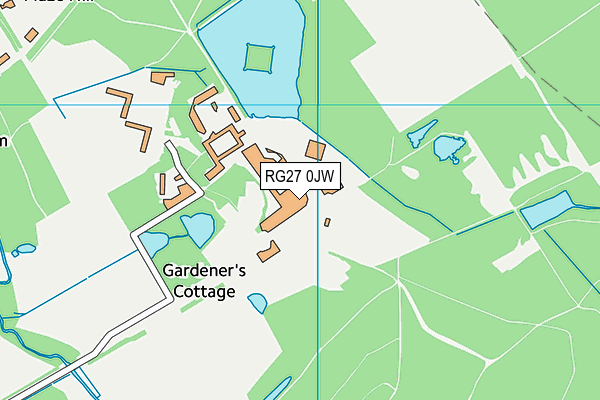 RG27 0JW map - OS VectorMap District (Ordnance Survey)