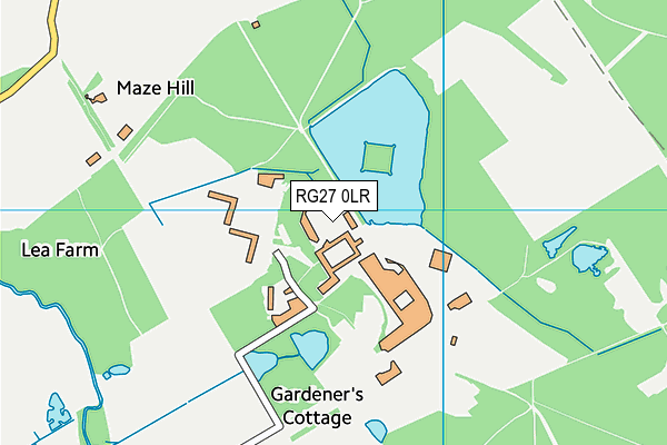 RG27 0LR map - OS VectorMap District (Ordnance Survey)