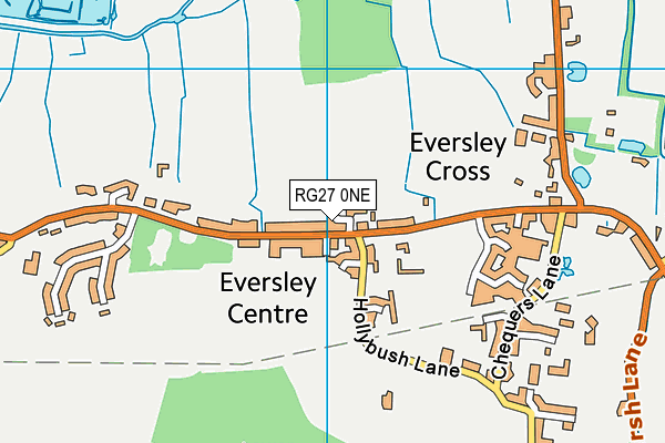 RG27 0NE map - OS VectorMap District (Ordnance Survey)