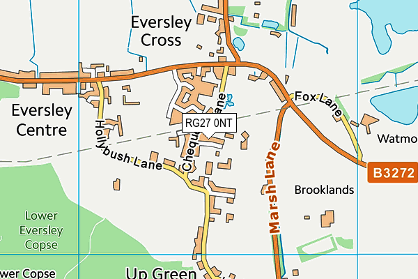 RG27 0NT map - OS VectorMap District (Ordnance Survey)