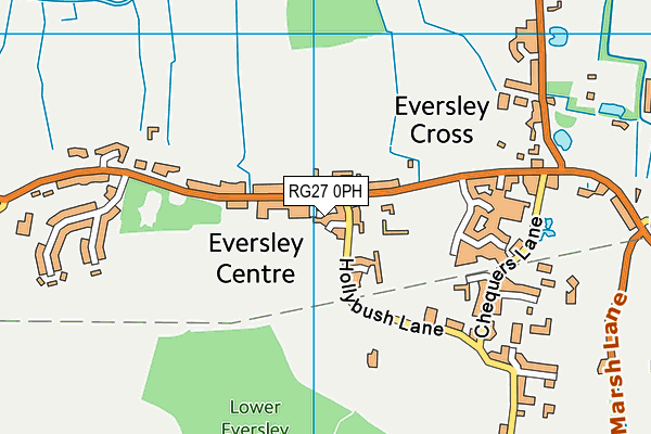 RG27 0PH map - OS VectorMap District (Ordnance Survey)