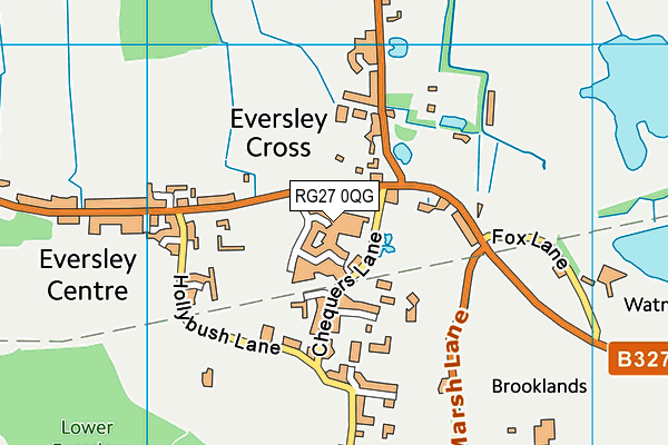 RG27 0QG map - OS VectorMap District (Ordnance Survey)