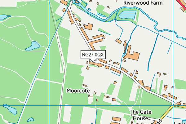 RG27 0QX map - OS VectorMap District (Ordnance Survey)