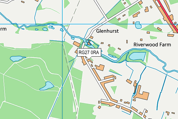 RG27 0RA map - OS VectorMap District (Ordnance Survey)