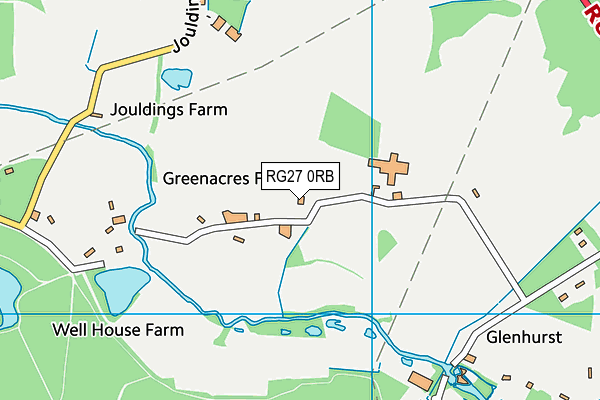 RG27 0RB map - OS VectorMap District (Ordnance Survey)