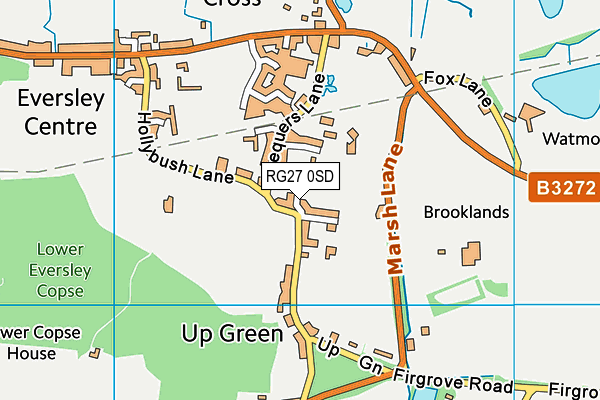RG27 0SD map - OS VectorMap District (Ordnance Survey)