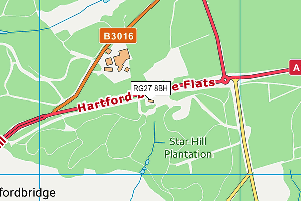 RG27 8BH map - OS VectorMap District (Ordnance Survey)