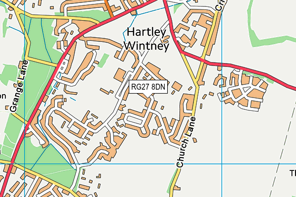 RG27 8DN map - OS VectorMap District (Ordnance Survey)