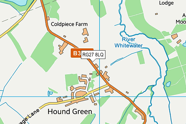 RG27 8LQ map - OS VectorMap District (Ordnance Survey)