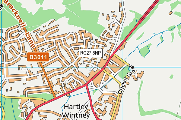 RG27 8NP map - OS VectorMap District (Ordnance Survey)