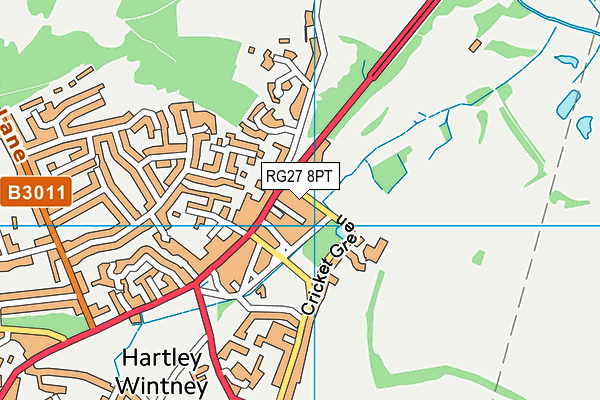 Hartley Wintney Golf Club map (RG27 8PT) - OS VectorMap District (Ordnance Survey)