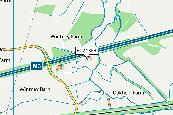 RG27 8SH map - OS VectorMap District (Ordnance Survey)