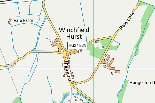 RG27 8SN map - OS VectorMap District (Ordnance Survey)