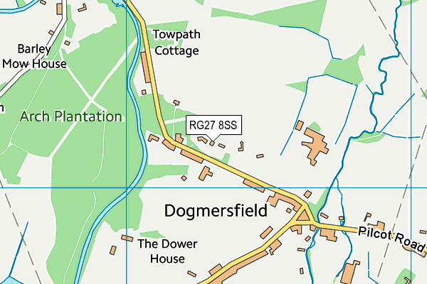 RG27 8SS map - OS VectorMap District (Ordnance Survey)