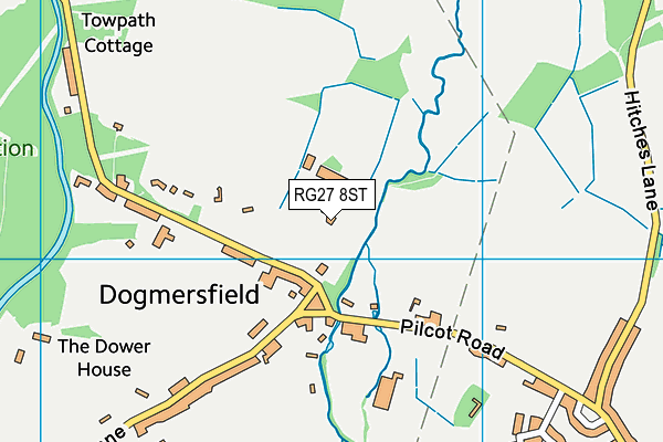 RG27 8ST map - OS VectorMap District (Ordnance Survey)