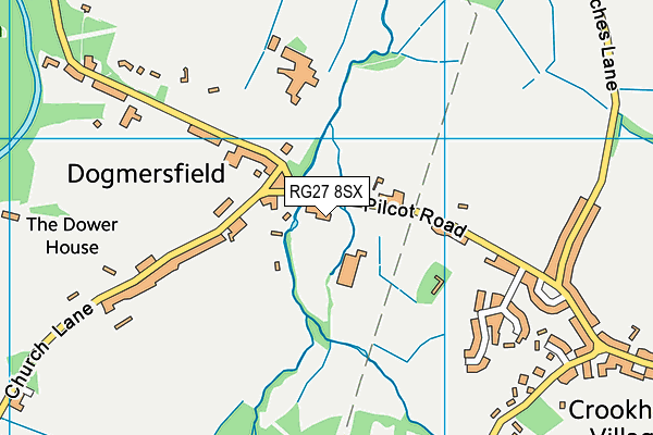 RG27 8SX map - OS VectorMap District (Ordnance Survey)