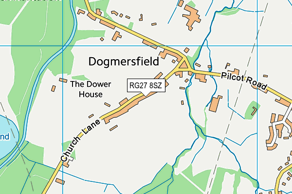 RG27 8SZ map - OS VectorMap District (Ordnance Survey)