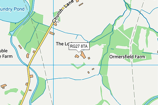 RG27 8TA map - OS VectorMap District (Ordnance Survey)
