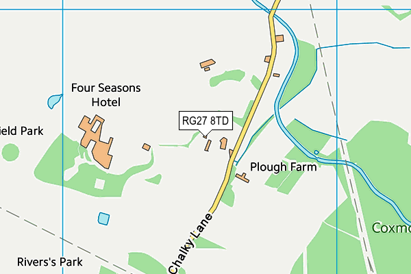 Four Seasons Hotel Hampshire map (RG27 8TD) - OS VectorMap District (Ordnance Survey)