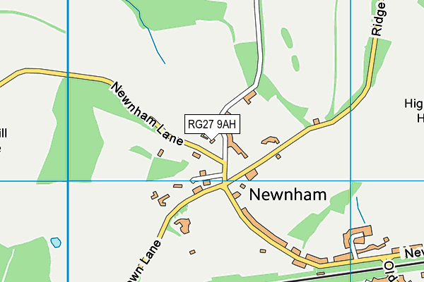 RG27 9AH map - OS VectorMap District (Ordnance Survey)