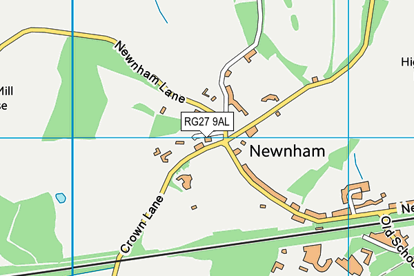 RG27 9AL map - OS VectorMap District (Ordnance Survey)