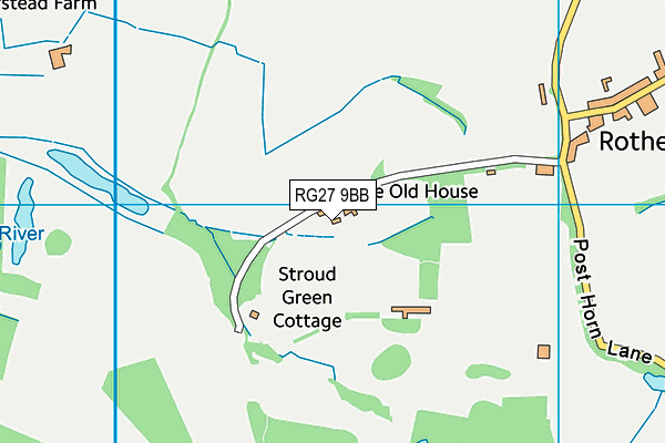 RG27 9BB map - OS VectorMap District (Ordnance Survey)