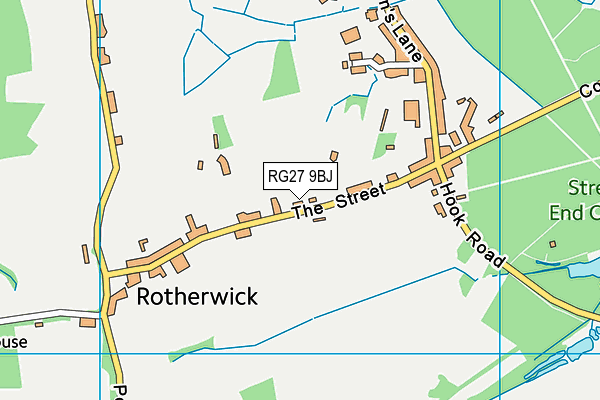 RG27 9BJ map - OS VectorMap District (Ordnance Survey)